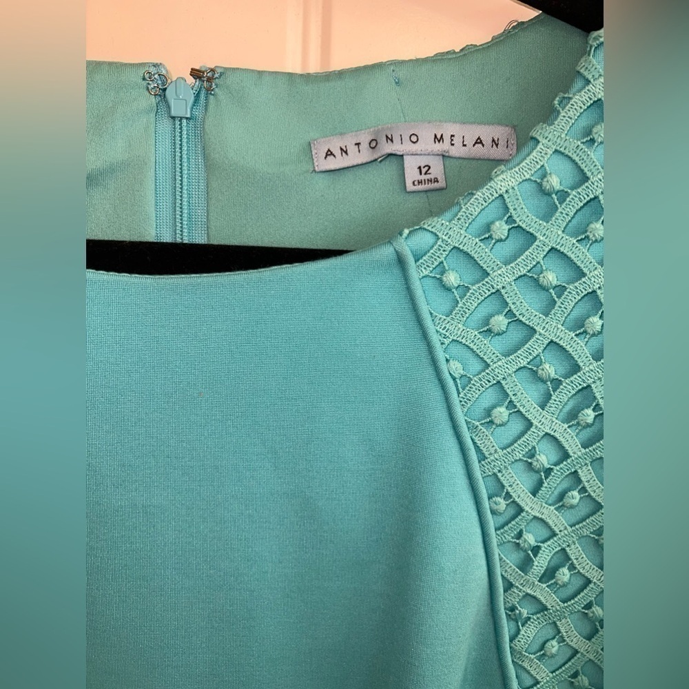 Antonio Melani Aqua Blue Sheath Dress - Picture 2 of 5